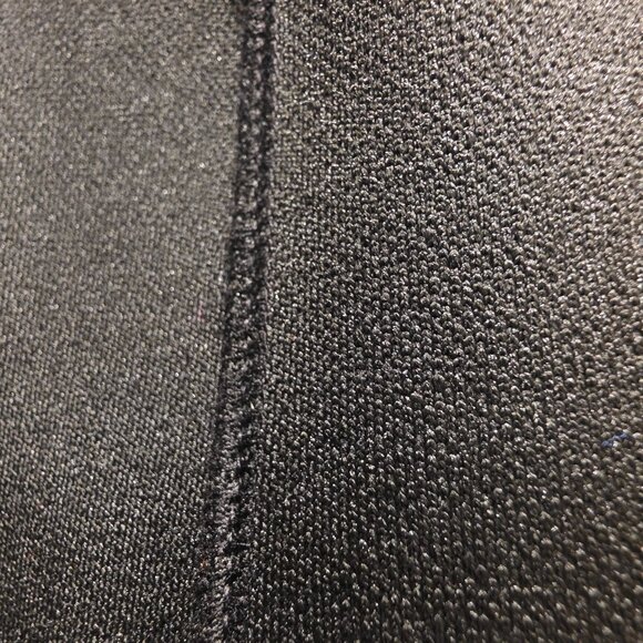 NWOT Zara Basic Black Thick Ponte Pintuck Knit Knee Length Pencil Skirt M - Picture 5 of 8